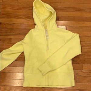 Lululemon yellow scuba jacket. Size 8.